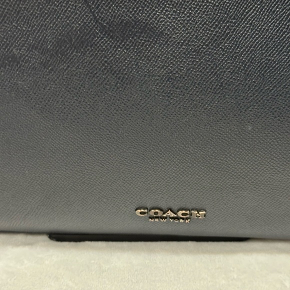 Coach Dark Navy Leather Briefcase - Picture 5 of 15